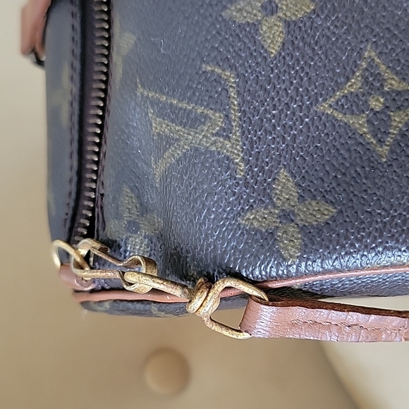 AUTHENTIC LOUIS VUITTON VINTAGE PAPPION 30 WITH MINI PAPPION POCHETE - Picture 3 of 9